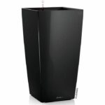 LECHUZA Cubico Premium 50 flower pot - complete set, glossy black - Image 5