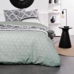 Bed set - TODAY SUNSHINE - 240x220 cm - 2 people - graphic print cotton