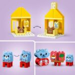 LEGO 10414 DUPLO My First My Daily Rituals - Mealtime and Bedtime, Social Toy, 4 Animal Figures - Image 3