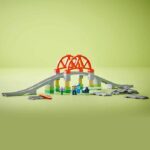 LEGO DUPLO My Town 10426 Expansion Set: Train Tracks and Bridge - Early Learning Toys - Image 4