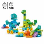 LEGO DUPLO My Town 10451 Dinosaurs on Wheels 3-in-1 - Early learning game for 3 year olds - Image 2