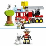 LEGO DUPLO Town 10969 Fire Truck, Toy for Children 2 Years, with Lights and Siren - Image 3