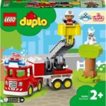 LEGO DUPLO Town 10969 Fire Truck, Toy for Children 2 Years, with Lights and Siren - Image 4