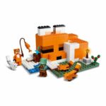 LEGO 21178 Minecraft The Fox's Refuge, Building Toy House, Children from 8 years old, Set with Zombie Minifigures, Animals - Image 2