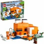LEGO 21178 Minecraft The Fox's Refuge, Building Toy House, Children from 8 years old, Set with Zombie Minifigures, Animals