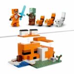 LEGO 21178 Minecraft The Fox's Refuge, Building Toy House, Children from 8 years old, Set with Zombie Minifigures, Animals - Image 4