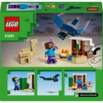 LEGO 21251 Minecraft Steve's Desert Expedition, Video Game Toy, Biome with House and Minifigures - Image 6