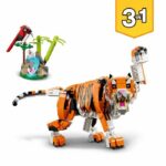 LEGO 31129 Creator 3-in-1 Her Majesty the Tiger, Animal Toys for Girls and Boys Ages 9 and Up, Panda, Fish Minifigures – Bild 2