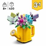 LEGO 31149 Creator 3in1 Flowers in the Watering Can, Children's Toy, with Watering Can, Bouquet of Flowers and 2 Birds - Image 2