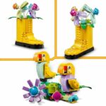 LEGO 31149 Creator 3in1 Flowers in the Watering Can, Children's Toy, with Watering Can, Bouquet of Flowers and 2 Birds - Image 4