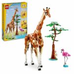 LEGO 31150 Creator 3in1 Safari Wild Animals, Toy with Animal Figures, Giraffe, Gazelles and Lion