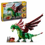 LEGO Creator 31161 3-in-1 Medieval Dragon - Building Toy for Boys Ages 9 and Up
