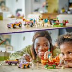 LEGO 42634 Friends Horse and Pony Trailer, Toy with Liann, Zoya and 2 Animal Figures - Image 5