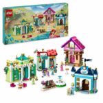 LEGO 43246 Disney Princess Disney Princess Adventures at the Market, Toy with 4 Mini Dolls: Ariel, Cinderella