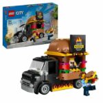 LEGO 60404 City Burgers Food Truck, Van Toy, Imaginative Play with Van and Minifigures