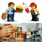 LEGO 60404 City Burgers Food Truck, Van Toy, Imaginative Play with Van and Minifigures - Image 4