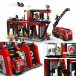 LEGO 60414 City Fire Station and Fire Truck, Dog Figure Toy and 5 Minifigures, Children's Gift - Image 3