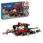 LEGO City 60443 F1 Pit Stop with Ferrari Car - Toy for Boys Ages 6 and Up