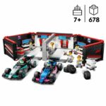 LEGO City 60444 F1 Garage with Mercedes-AMG and Alpine Cars Game for Boys Ages 7 and Up - Image 2