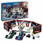 LEGO City 60444 F1 Garage with Mercedes-AMG and Alpine Cars Game for Boys Ages 7 and Up