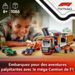 LEGO City 60445 F1 Truck with RB20 and AMR24 F1 Cars - Game for Boys Ages 8 and Up - Image 3