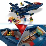 LEGO 76281 Marvel The X-Men's X-Jet, Plane Toy, Fighter with Superhero Minifigures: Wolverine - Image 3