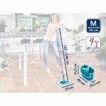 LEIFHEIT Clean Twist M Ergo 52120 Floor cleaning set - Floor mop with 33 cm cover and bucket with easy rotating spin - Image 6