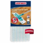 LEIFHEIT Clean Twist M Ergo micro duo 52123 Spare microfiber cover for flat mop, cleans gently and absorbs