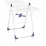 LEIFHEIT 81408 Dryer on semi-automatic closing opening feet 20 meters CLASSIC 200 Flex white & blue