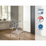 Freestanding clothes dryer - LEIFHEIT - Classic 250 Flex - 81409 - Easy opening / closing - Laundry net - 25 m - White - Image 2
