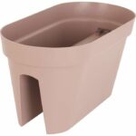 ARTEVASI Planter for balcony Capri - 30 x 60 x H 30 cm - 26.8 L - Taupe gray - Image 2