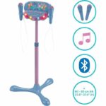 Stitch Microphone on Adjustable Lighted Stand with Speaker, 2 Mics and Vocal Effects, Bluetooth Speaker - Image 5