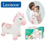 LEXIBOOK Unicorn Inflatable Jumping Plush Toy