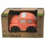 Orange car in wheat fibers, recyclable and biodegradable