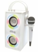Trendy portable Bluetooth speaker with microphone and light effects iParty LEXIBOOK