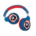 AVENGERS - 2 in 1 Bluetooth headphones - Comfortable and foldable wired headphones for children with sound limitation - LEXIBOOK