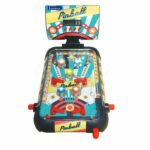 Electronic pinball machine with light and sound effects