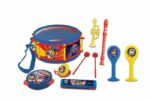 PAT PATROUILLE - Set of 7 Musical Instruments - Drum, Maracas, Castanets, Harmonica, Flute, Trumpet & Tambourine