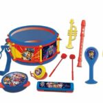 PAT PATROUILLE - Set of 7 Musical Instruments - Drum, Maracas, Castanets, Harmonica, Flute, Trumpet & Tambourine