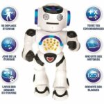 LEXIBOOK Powerman - Interactive Educational Robot for Playing and Learning, Dancing, Music Play, Educational Quiz, Spear Discs