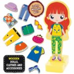 Wooden doll to create fantastic outfits - LISCIANI - Montessori method - Image 3
