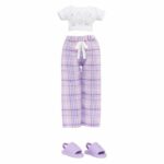 Junior High Pyjama Party - 22 cm Articulated Fashion Doll - Violet (Purple) - Many Accessories - Ages 4 and Up - Image 5