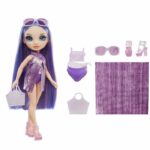 Rainbow High Swim & Style - Jointed mannequin doll 27 cm - Violet (Violet) - Swimsuit + Pareo - from 4 years - Image 4
