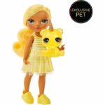 Rainbow High Littles – 15cm Doll + Pet – Yellow – Ages 4 and up