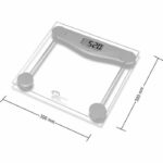 LITTLE BALANCE 8193 SB2 Electronic, Electronic weighing scale, Transparent tempered glass platform, 160 kg / 100 g, Transparent - Image 3