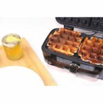 LITTLE BALANCE 8368 Speed'n Mixt 1200, Waffle iron & Grill 2 in 1, 1 waffle plate, 1 interchangeable grill plate, 1200 W, Stainless steel - Image 3