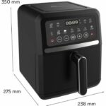 Diet fryer - LITTLE BALANCE - 8725 - Crousty light - 5 L - 1500 W - 12 programs - Black - Image 2