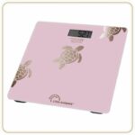 Bathroom scale - LITTLE BALANCE - 8729 - Metallic gold turtles - USB-repairable - 180 kg / 100 g - Pink - Image 3