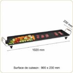 Plancha - LITTLE BALANCE - 8742 - Wood 90 - Wooden handles - 2000 W - 90 cm - Image 3
