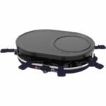 Raclette machine - LITTLE BALANCE - Multi cheese - 1200 W - 8 people - Removable grill / crepe - Midnight blue - Image 3